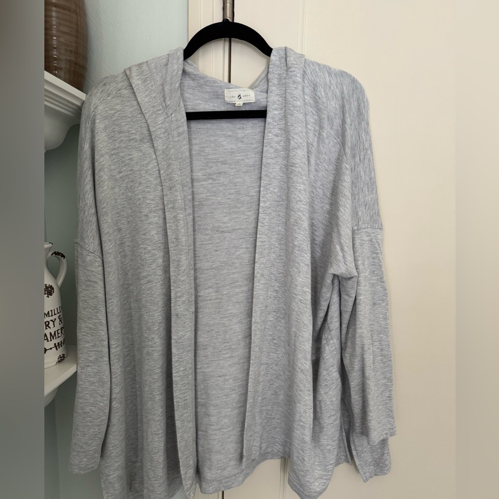 Lou & Grey open front hooded cardigan